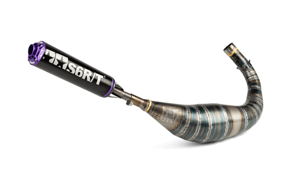 Beta RR Enduro 50 2T - Exhaust R/T 90-100 Black/Purple