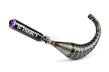 Derbi Senda R X-Treme Enduro '05 - '10 50 2T D50B0 - Auspuff R/T 70-80 Schwarzlila