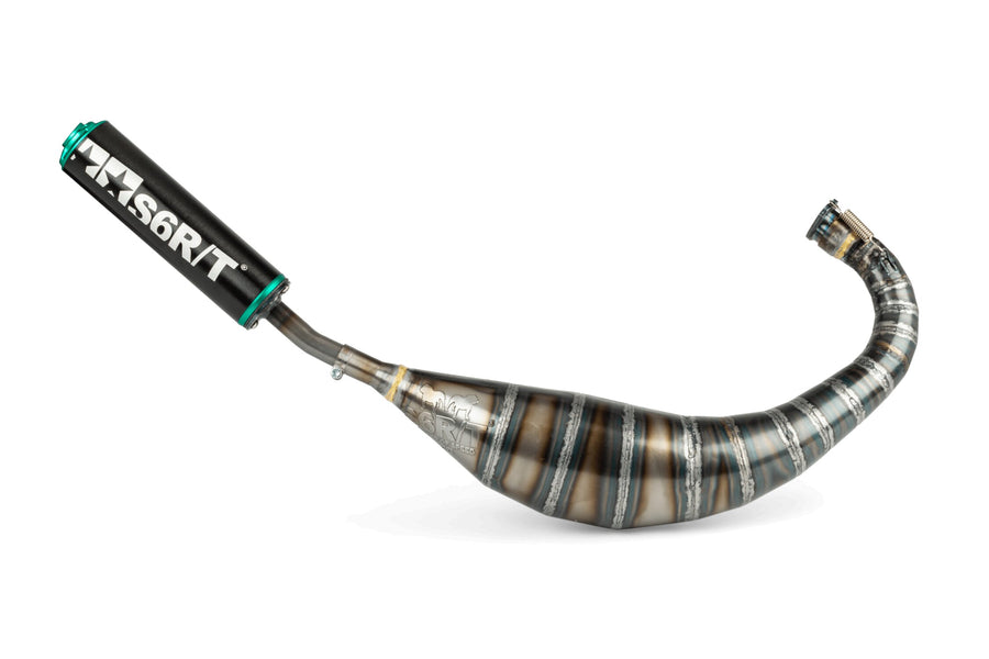 Aprilia RX 50 2T D50B1 [2006–] - Exhaust 80-90 Black / Turquoise