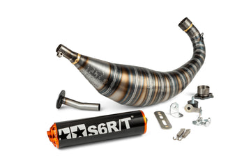 Aprilia RX 50 2T D50B1 [2006–] - Auspuff R/T Schwarz Orange