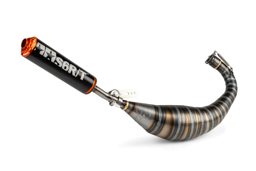 Aprilia SX SM 50 2T D50B0 [2007–] - Exhaust R/T Black Orange