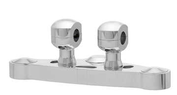 Riser in alluminio per manubri da 31 - Riser in alluminio per manubri da Ø 31,75 mm (1 1/4′), alto 50 mm, lucido. Con filettatura 1/2″ UNC.