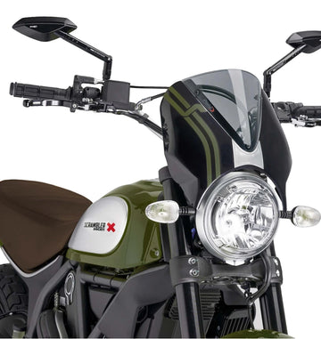 DUCATI SCRAMBLER 800 ICON DARK [2025] – RetroVision Windschild Visier – Getönt - 0