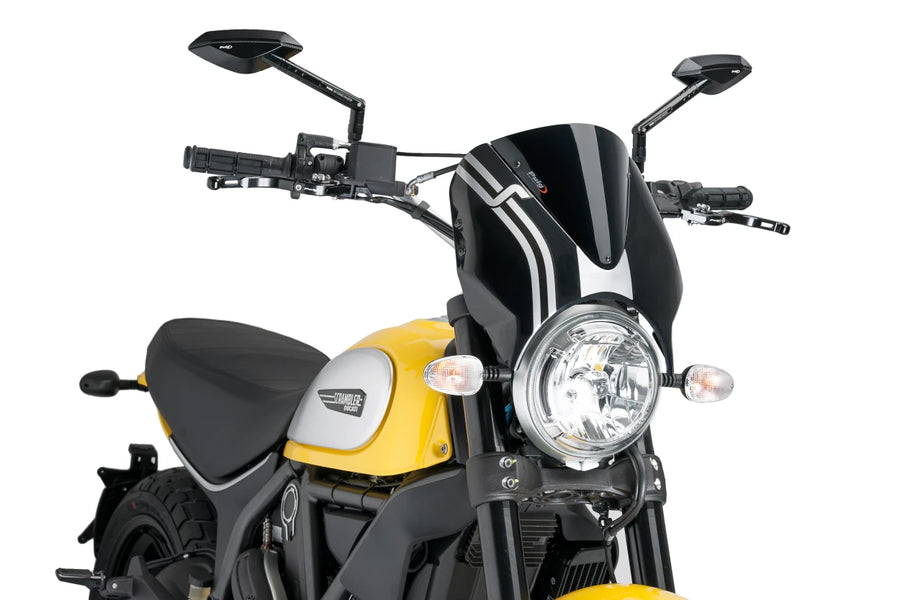 DUCATI SCRAMBLER 800 ICON DARK [2025] – RetroVision windshield visor