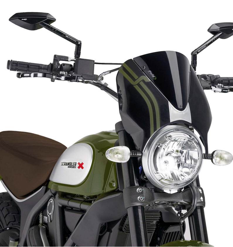 DUCATI SCRAMBLER 800 ICON DARK [2025] – RetroVision windshield visor