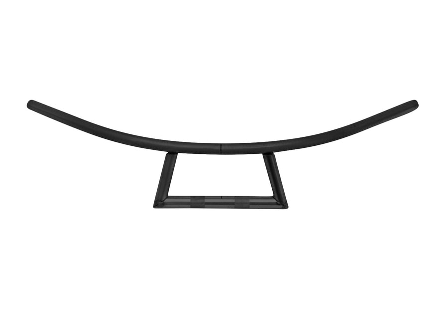 Sterzo motociclistico Ø 25 - ROUDBAR ROURN, in basso angolare, largo 895 mm, nero