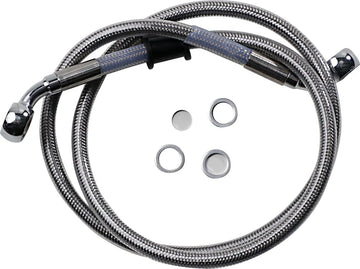 Harley Davidson Softail Street Bob FXBB [DRAG SPECIALTIES] - Kit linea freno in acciaio inossidabile - 0