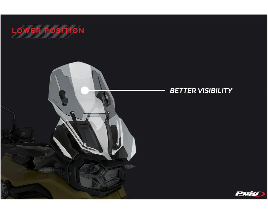 BMW F 800 GS [2025] – Verstellbare Scheibe – Stark getönt