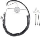 harley davidson flhr [DRAG SPECIALTIES] – Verlängertes schwarzes Vinyl-Bremsleitungs-Kit-2