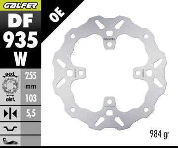 Triumph Tiger Sport 660 ABS [2022-2026] - BRAKE DISC FIXED WAVE – Picture 1