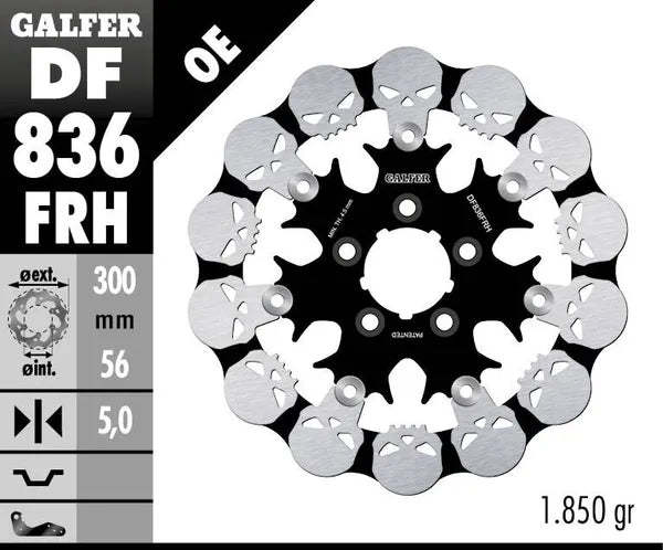 Harley-Davidson FLHRSE5 1800 Road King CVO [2013] - Floating brake disc Skull - Image 4