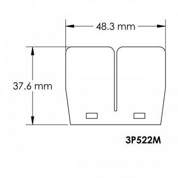 Yamaha Yfs 200 Blaster [V-FORCE] - PIASTRA DI RICAMBIO PER BLOCCO A MEMBRANA V-FORCE3