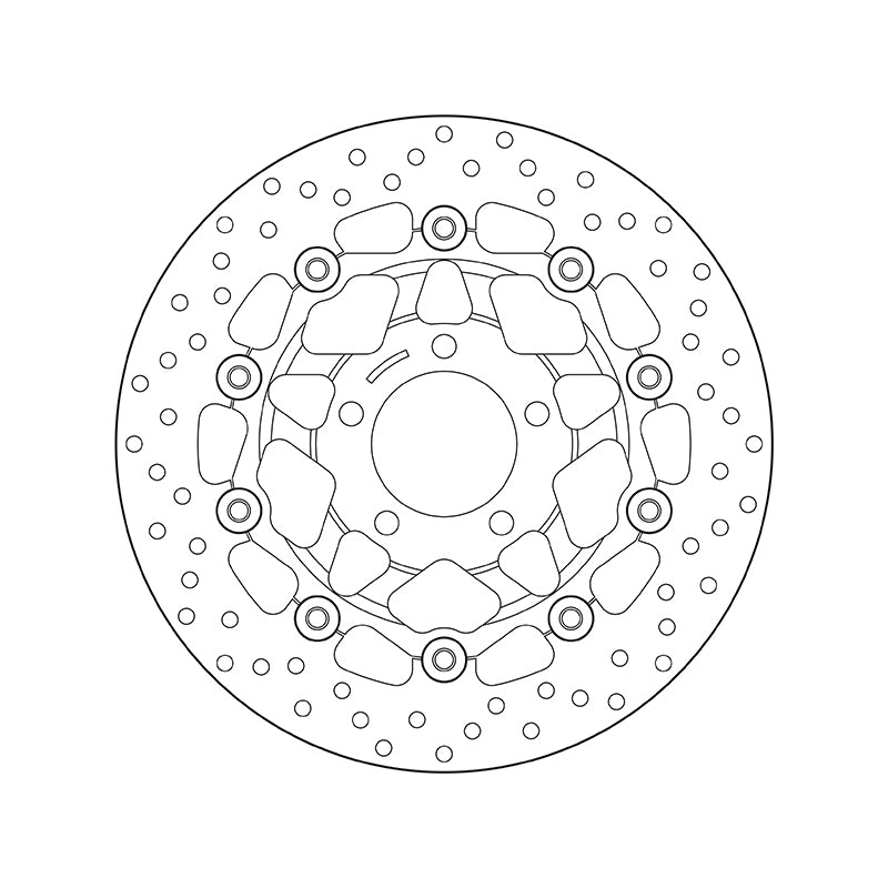 Suzuki Gsx 600 [BREMBO] - Disco freno tondo flottante Serie Oro