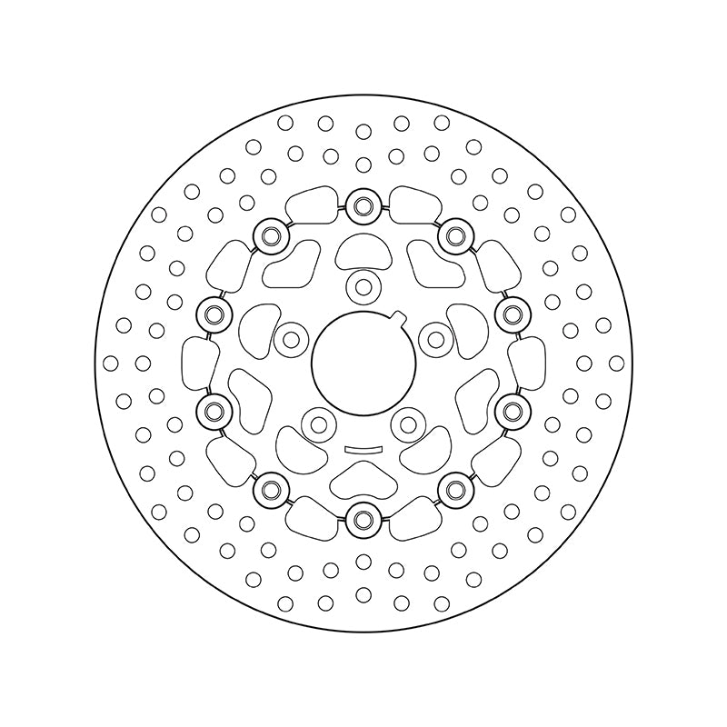 Harley Davidson Flstc [BREMBO] - Serie Oro rund schwimmend Bremsscheibe