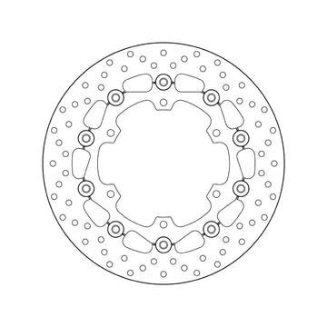 Yamaha Xt 660 Z Tenere [BREMBO] - Disco freno flottante tondo Serie Oro