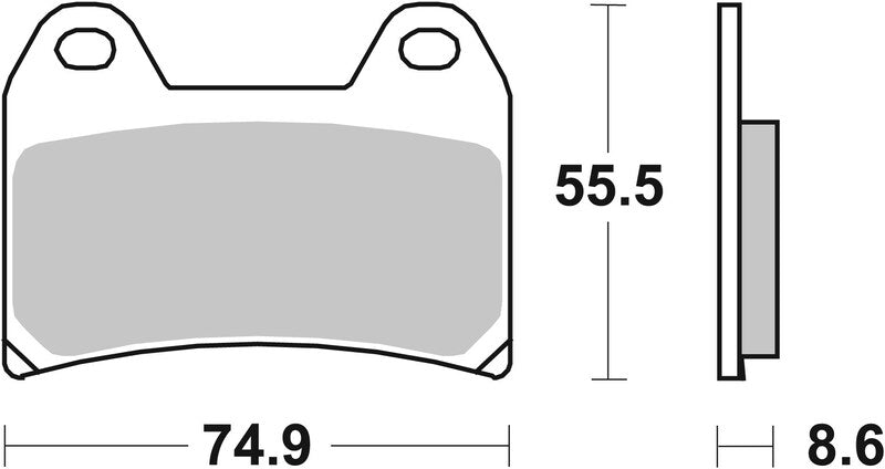 Benelli Tre 1130 K [BREMBO] - Competition Carbon Ceramic Brake Pads - 07BB19RC