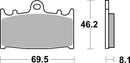 Suzuki Gsf 650 Bandit [BREMBO] - Competition Carbon Keramik Bremsbeläge - 07KA13RC