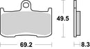 Suzuki Gsx 8R [BREMBO] - Competition Carbon Keramik Bremsbeläge - 07KA23RC