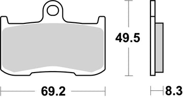 Kawasaki Z 800 [BREMBO] - Pastiglie freno carboceramiche da competizione - 07KA23RC
