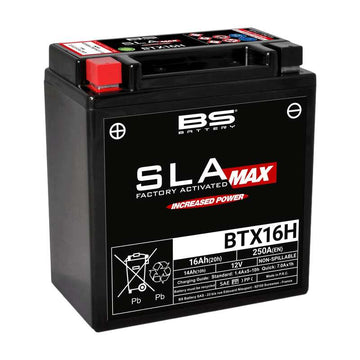 Triumph Tiger Sport 800 [BS BATTERY] - Batteria SLA Max senza manutenzione attivata in fabbrica - BTX16H