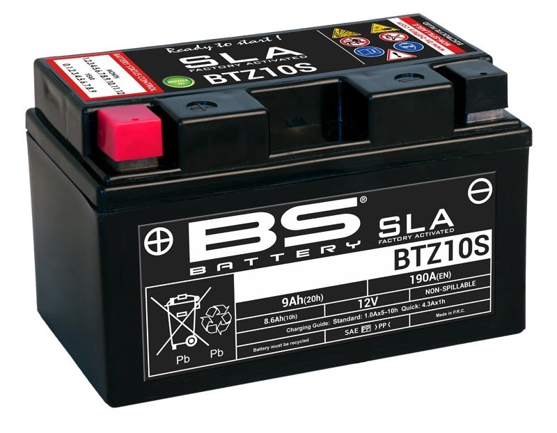 Yamaha Niken [BS BATTERY] - Batteria SLA senza manutenzione attivata in fabbrica - BTZ10S