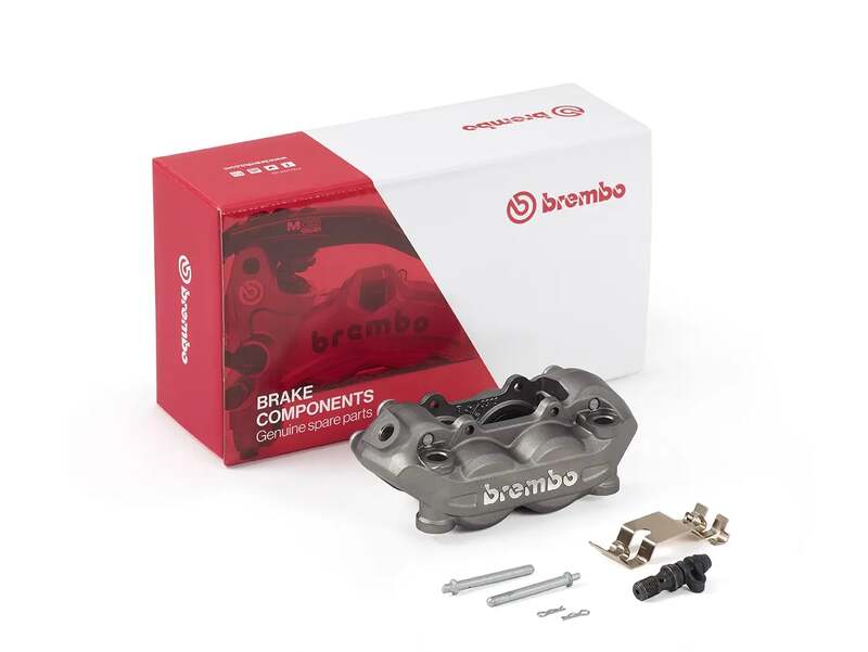 Hypermotard 1100 [BREMBO] - Pinza freno anteriore sinistra P4 titanio Ø32mm
