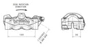 Ktm Super Duke 1290 [BREMBO] - M50 Bremssattel vorne links Titan Ø30mm