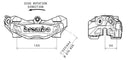 Aprilia Caponord 1200 [BREMBO] - Pinza freno anteriore sinistra M4 titanio Ø32mm-2