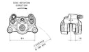 Hyperstrada 821 [BREMBO] - Bremssattel hinten Ø34mm Schwarz