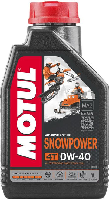 Olio motore 0W40 4T per motoslitte 1L [MOTUL]
