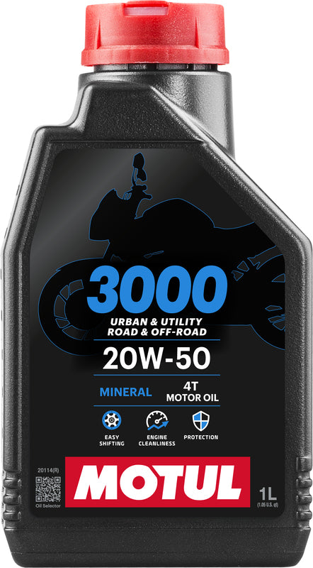 Engine oil 20W50 4T 1L for motorcycles [Motul]