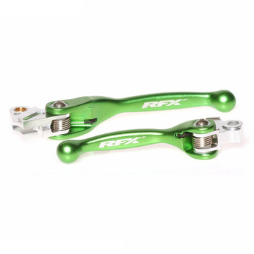 Kawasaki Kx 250 [RFX] - Set leve flessibili forgiate da corsa (verde) - Kawasaki KXF450