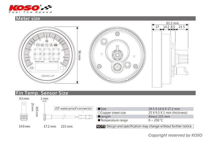 Bmw R Ninet Racer [KOSO] - DL-04 Drehzahlmesser/Tachometer - BMW R Nine T