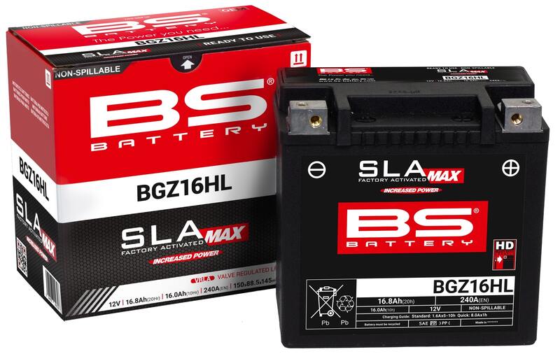 Harley Davidson Flhri [BS BATTERY] - SLA Wartungsfreie Batterie Werkseitig aktiviert - BGZ16HL