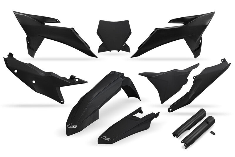 Ktm Sx 250 [UFO] - Kit plastiche standard senza protezioni forcella - Nero