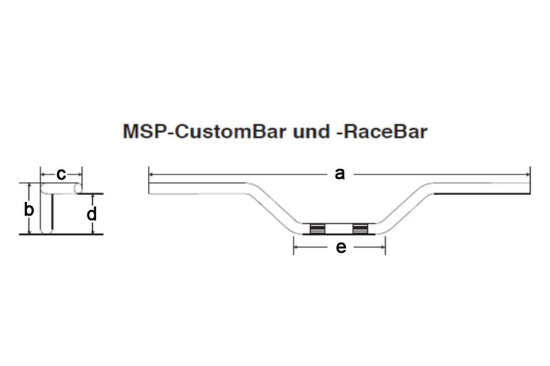 Harley Davidson Fxsbse [FEHLING] - Custom Bar High 850 mm Chrome