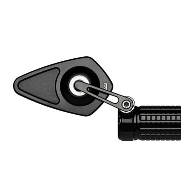 MO.View Blade Flip Motorcycle Mirror, Diamond, Black [MotoGadget] - 0