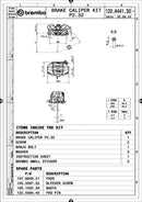 Aprilia Tuono V4 R [BREMBO RACING] - Hinterer Bremssattel BREMBO UPGRADE GP2-CR-4