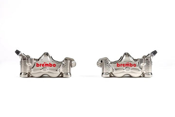 Honda Cbr 1000 Rr-R Fireblade Sp [BREMBO RACING] - Pair of GP4RX - 1mm brake calipers (CNC machined - chrome plated) (with pads) - 0