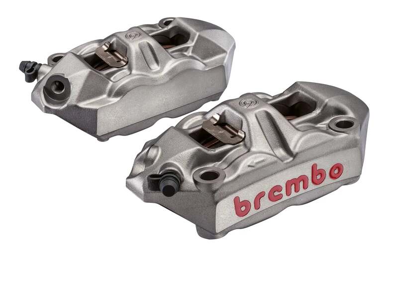 Yamaha Mt 09 Mt 09 Sp Mt 09 Tracer [BREMBO RACING] - Coppia pinze freno M4 monopezzo - 18mm/P4 34 (con pastiglie)