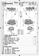 Bmw S 1000 [BREMBO RACING] - M5 Paar Radial-Bremssattel vorne 4 Kolben Ø3mm-4