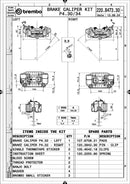 Ktm 990 Duke R [BREMBO RACING] - UPGRADE GP4-RB 4-piston brake calipers (pair) front, Ø 30/34 mm