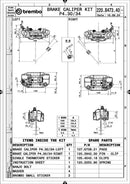 Kawasaki Ninja 1000 [BREMBO RACING] - UPGRADE GP4-RB 4-piston brake calipers (pair) front, Ø 30/34 mm
