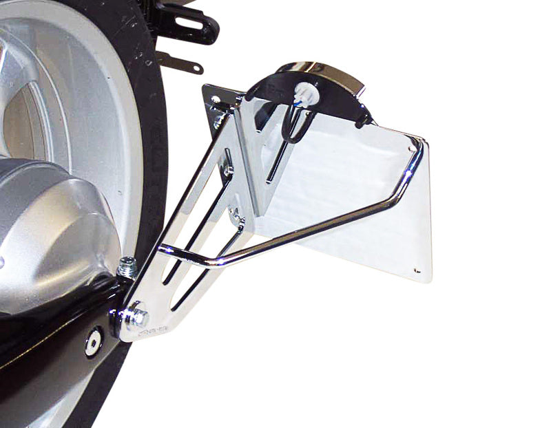 Honda Vt 1300 [BURCHARD EXCELLENCE] - Portatarga laterale con certificato di parti, Honda VT 1300 CX Fury/SC61, cromato