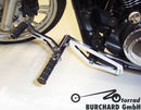 Kawasaki Vn 900 [BURCHARD EXCELLENCE] - vorverlegte Fußrastenanlage mit ABE, +17 cm, Kawasaki VN 900 Classic /Custom, Sundance glatt, schwarz glänzend