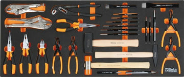 Carrello portautensili BETA XL con 7 cassetti e assortimento di utensili da 418 pezzi