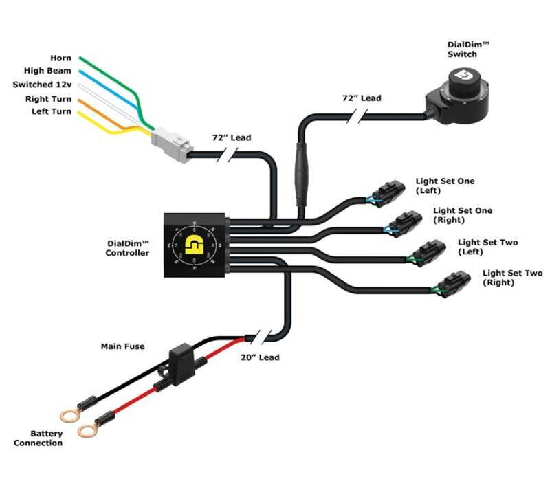 Yamaha Ténéré 700 [DENALI] - DialDim Kit D3 luce di guida