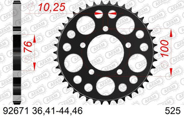 Benelli Leoncino 800 [AFAM] - Kit catena 525XMR3 16/46 Superrinforzata - Corona standard - 0
