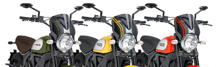 DUCATI SCRAMBLER DESERT SLED [2025] – Visiera per parabrezza RetroVision – Colorata