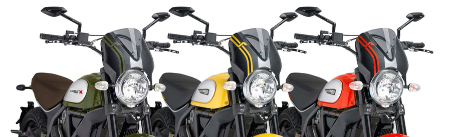 DUCATI SCRAMBLER DESERT SLED [2025] – Visiera per parabrezza RetroVision – Colorata